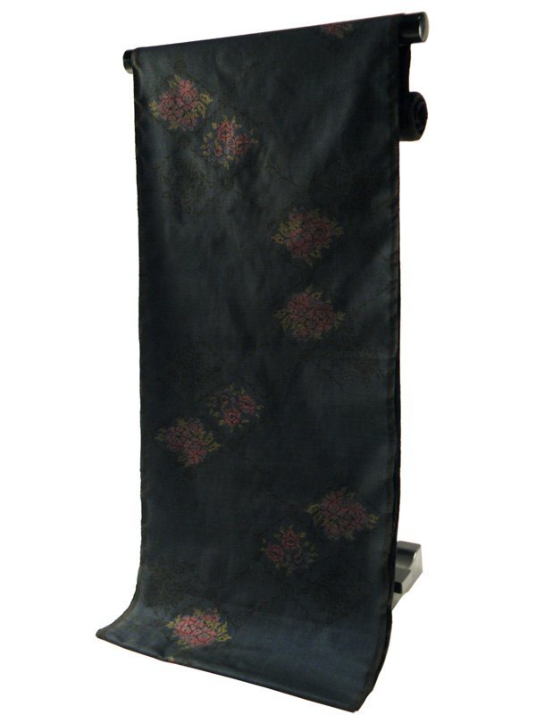 本場 奄美大島 紬 古代染色 純泥染 伝統的工芸品 着物 反物　tu-24