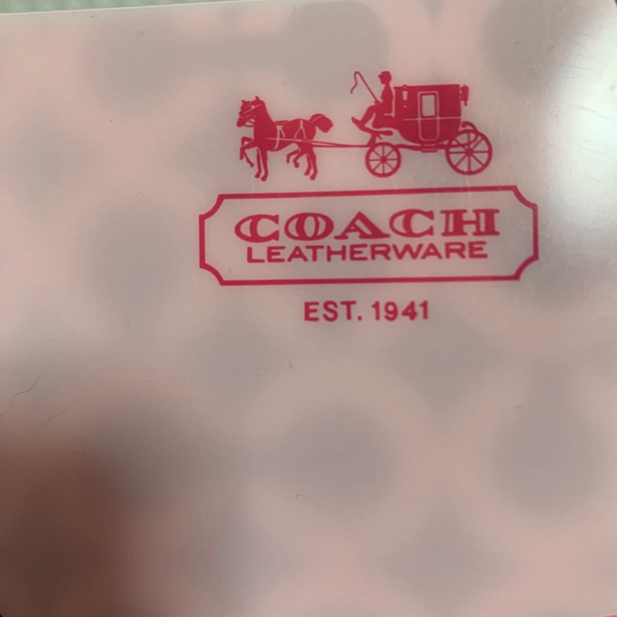 COACH クリアファイル　縦26.5cm 横19cm