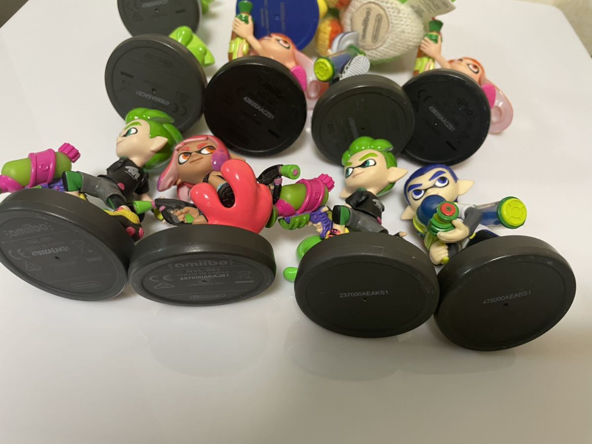 amiibo アミーボ スプラトゥーン ネオンピンクガールなど 合計11個