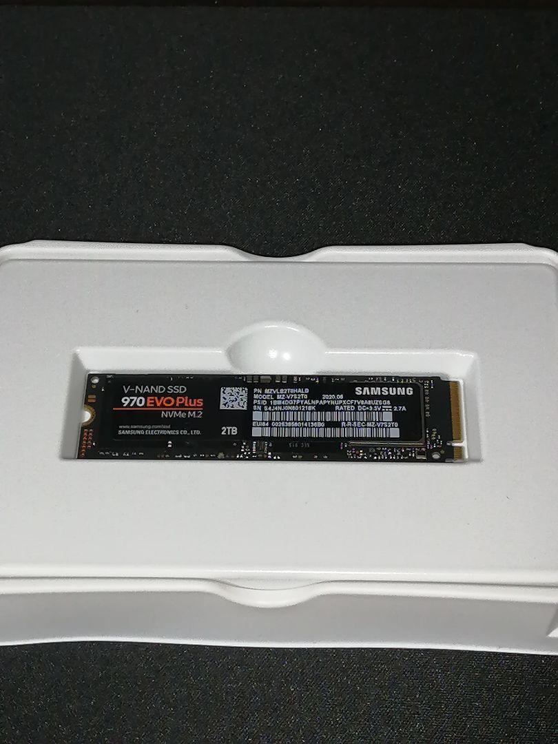 SAMSUNG SSD 970EVO Plus 2TB M.2 NVMe　正常動作品