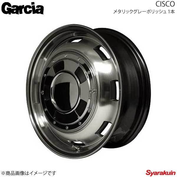 Garcia/CISCO ソニカ L400系 アルミホイール 4本セット【14×4.5J 4-100 INSET45 メタリックグレーポリッシュ】