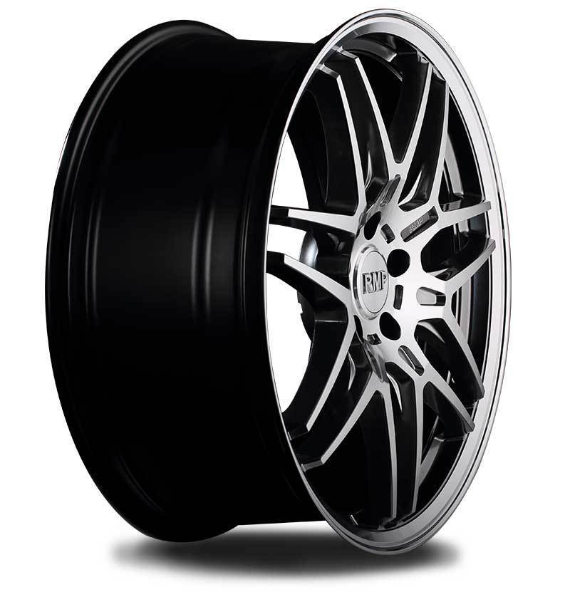 RMP/720F アクセラ/アクセラスポーツ BM系/BY系(ハイブリッド車) ホイール4本セット【18×7J 5-114.3 INSET48 セミグロスガンメタ/リムPO】