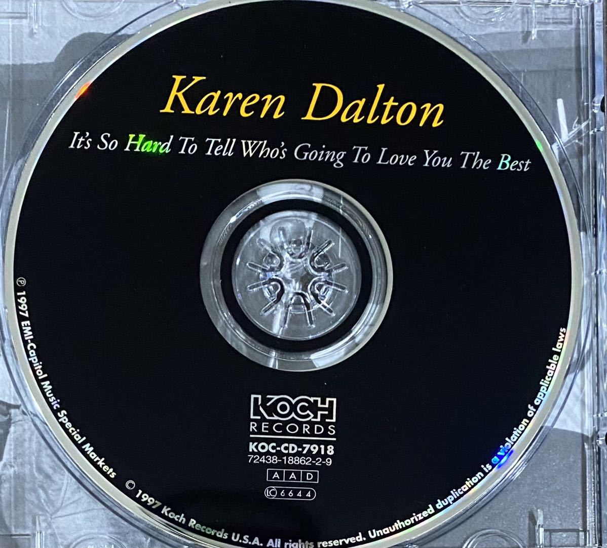 CD】Karen Dalton カレン・ダルトン■It's So Hard To Tell Who's Going To Love You The Best■アシッド・フォーク名盤