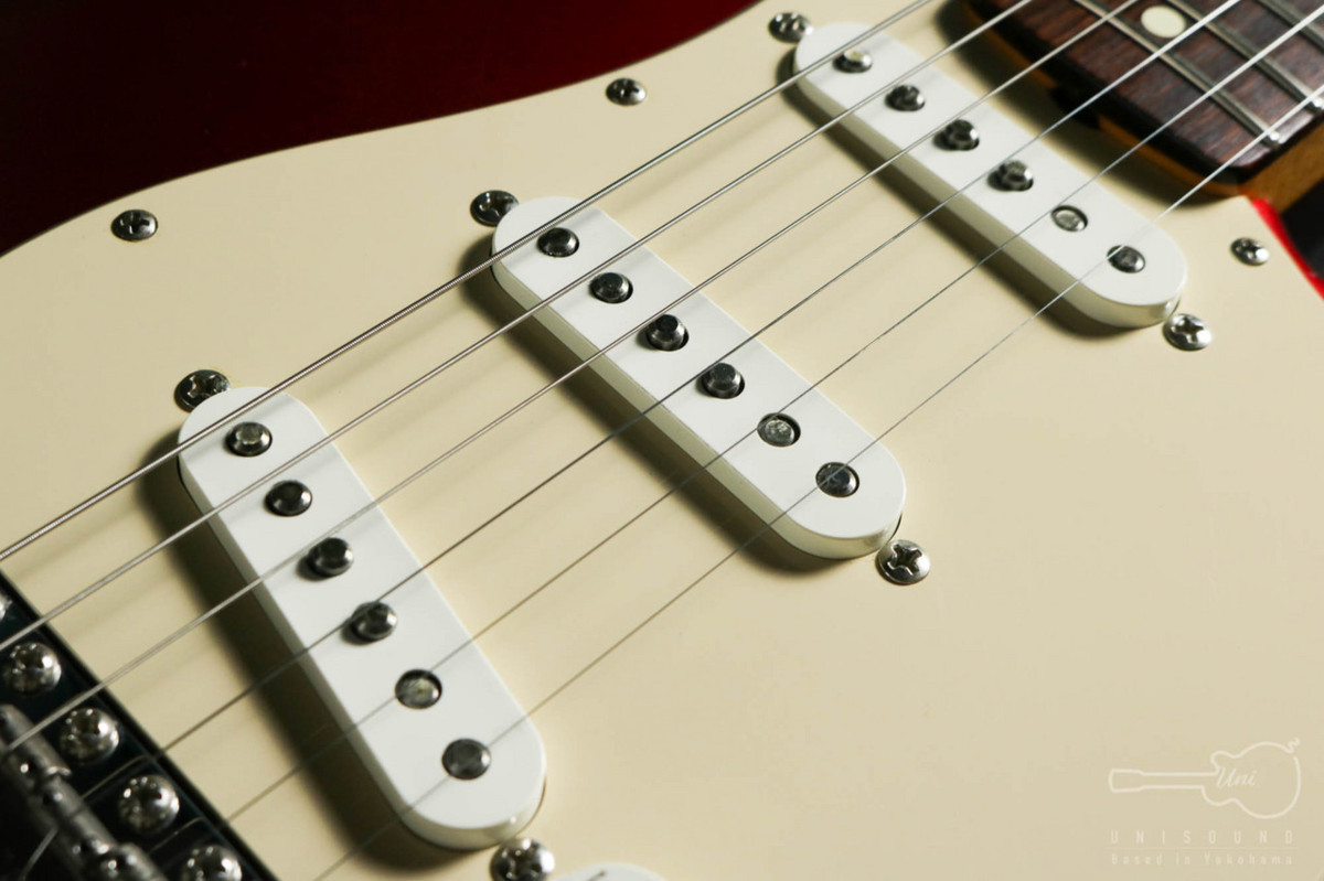 【送料無料!!】エレキギター Fender American Vintage ’62 Stratocaster Candy apple red / 2003★D_画像8