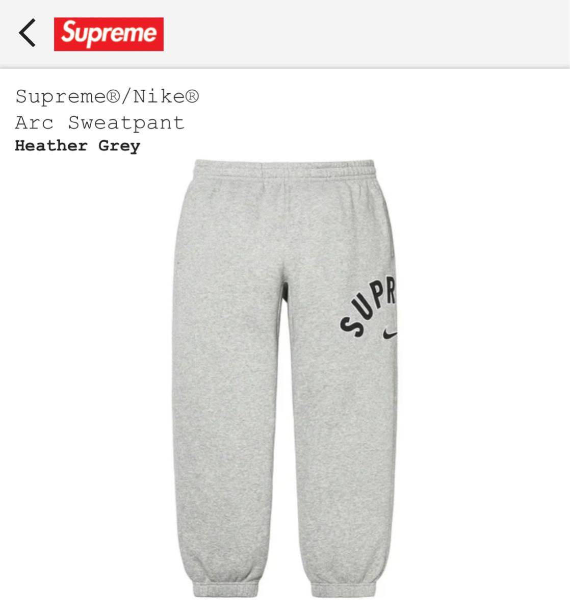 L Supreme Nike Arc Sweatpant - ヤフオク!
