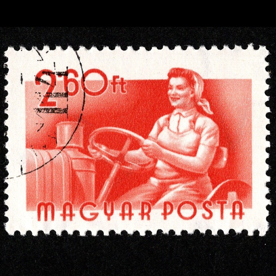 郵便切手 ハンガリー MAGYAR POSTA 「労働者 10f/12f/40f/60f/70f/1.20Ft/2.60Ft/3Ft」 8枚セット 1955年 使用済 Stamps Hungarian Workers_画像9