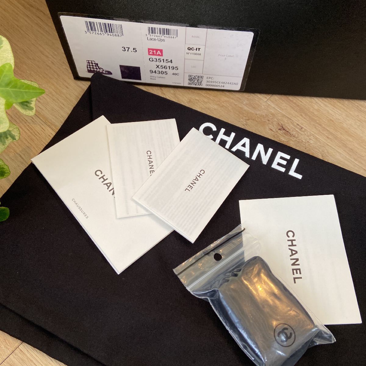 希少!!】 CHANEL シャネル ショートブーツ レースアップシューズ