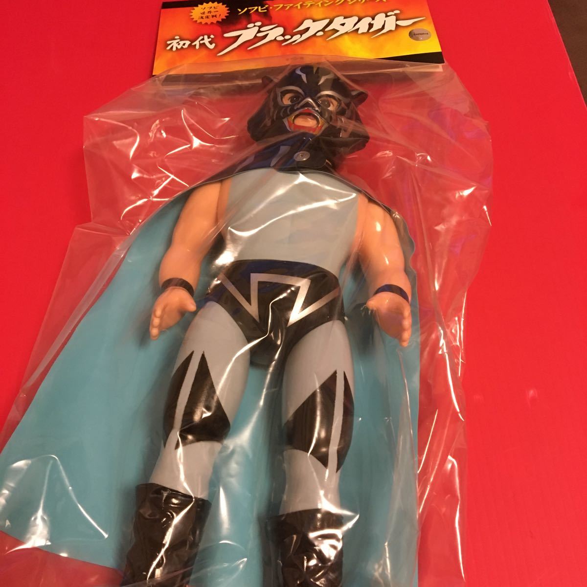 【激レア】ソフビ ファイティングシリーズ 初代ブラックタイガー 新日本プロレス