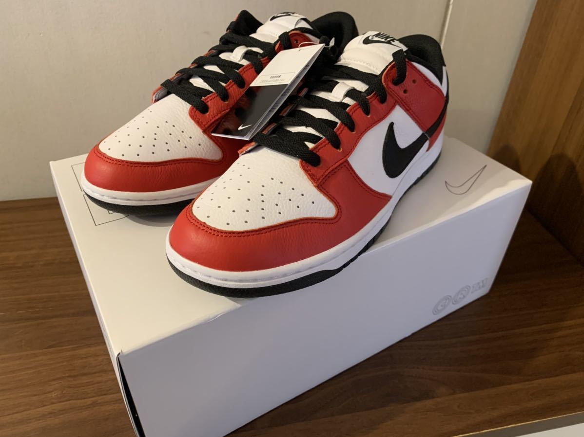 NIKE DUNK LOW BY YOU ダンク　NIKE BY YOU chicago シカゴ　RED 赤　BLACK 黒　DO7413-991 国内正規品　新品未使用　28.5㎝ US10.5_画像3