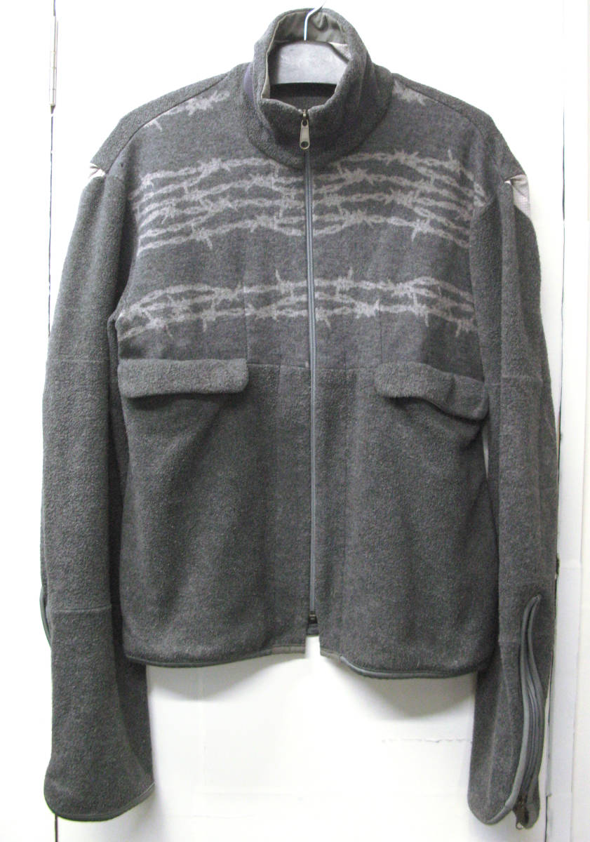 アンダーカバー UNDERCOVER ＊ 初期 ワイヤー柄 フリース ブルゾン （ ジャケット スウェット UNDERCOVER Vintage Wire ZIP Jacket_画像1