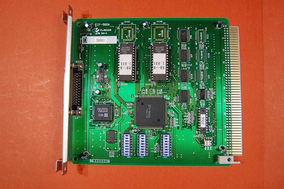 PC98 Cバス用 インターフェースボード ELECOM EIF-98SW SCSI I/F？ 動作未確認 現状渡し ジャンク扱いにて　O-021 SD001 _画像1
