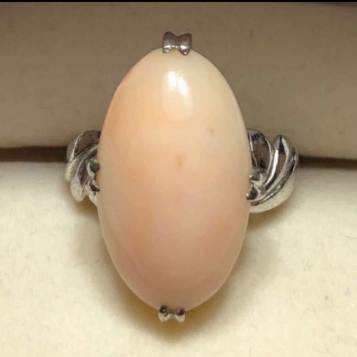 18K 大粒 珊瑚 リング 12.5号 | www.norterminal.no