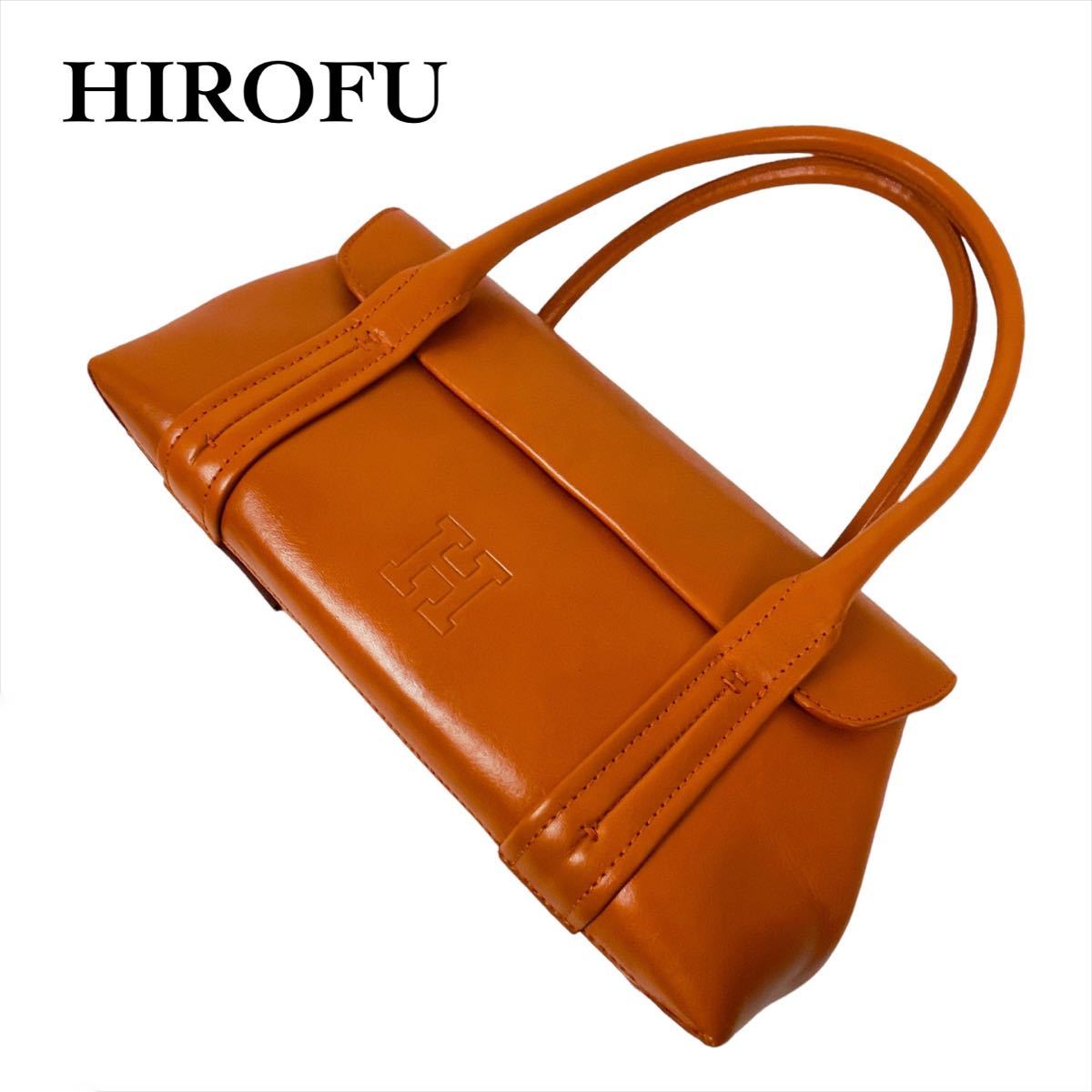 34％割引海外並行輸入正規品 HIROFU ヒロフ ハンドバッグ トートバッグ オレンジ 肩掛け レザー 革 型押し ロゴ ハンドバッグ  レディースファッション ファッション-MA-MAHIDA.SCH.ID