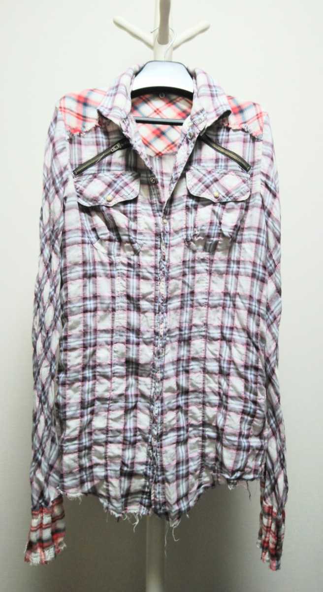 2022?新作】 手越祐也 着用 LGB チェック シャツG メンズ1 SHIRT G