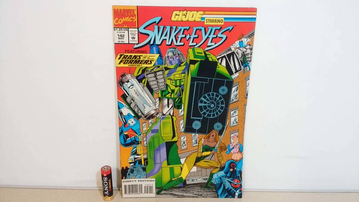 American comics アメコミ「G.I.Joe A Real American Hero SNAKE EYES Vol.1 No.142,November,1993・G.I.ジョー スネークアイズ」 MARVELの画像1