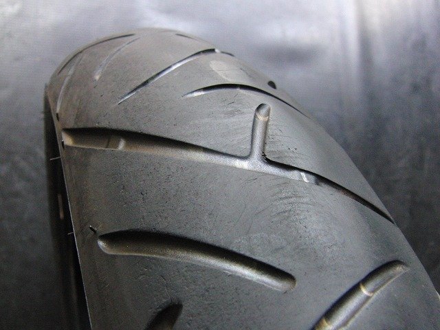 中古前後セット!ブリヂストン◎BT021. 120/70ZR17. 180/55ZR17. TK202:22051_画像3