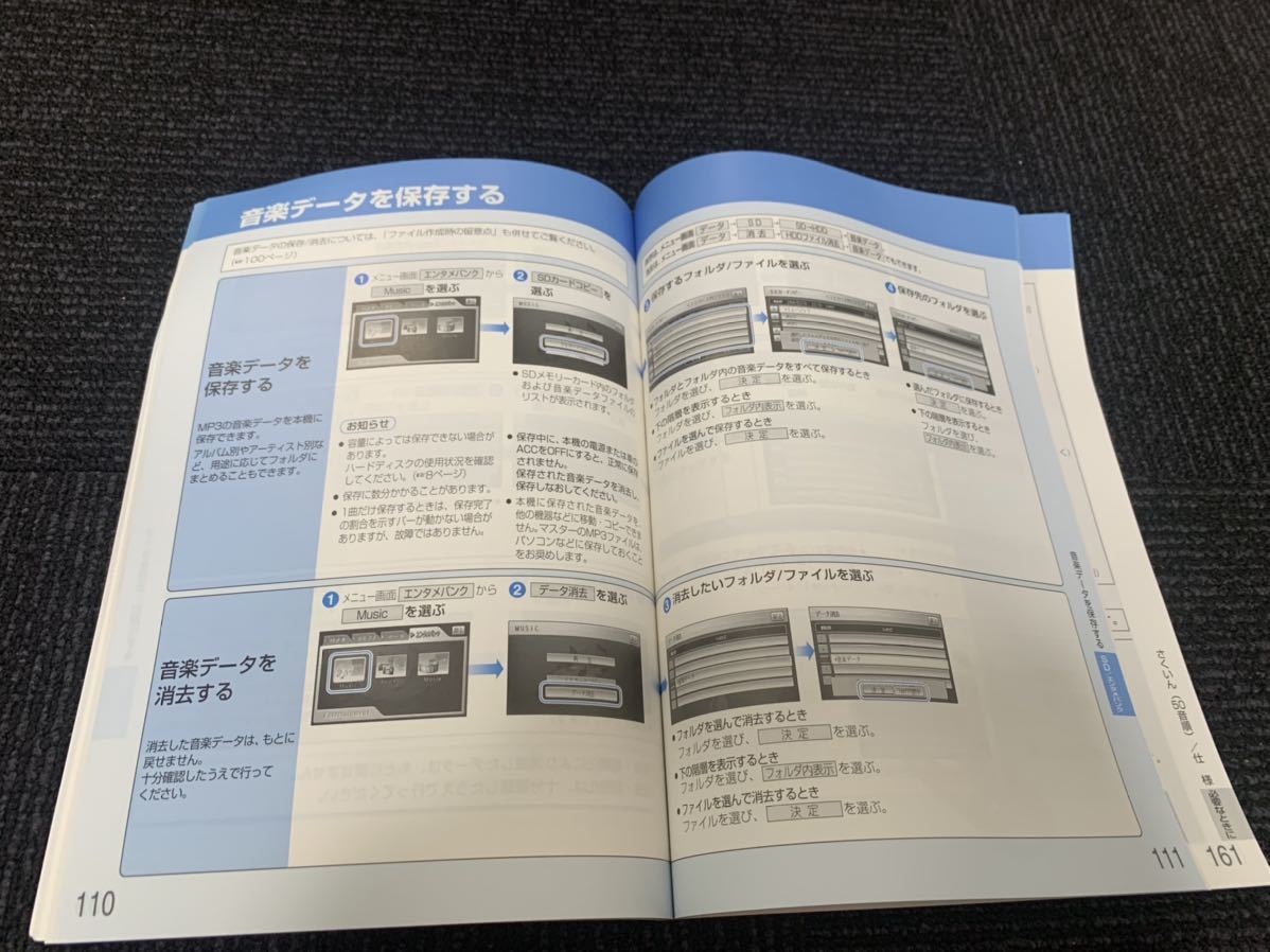 T6★パナソニック ストラーダ CN-HS400D HDDナビ 取扱説明書 取説 マニュアルの画像8