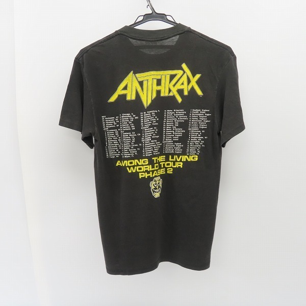 ☆ANTHRAX/アンスラックス 1987/90S/ヴィンテージ/ビンテージ 日本来日公演Tシャツ/L /LPL_画像2