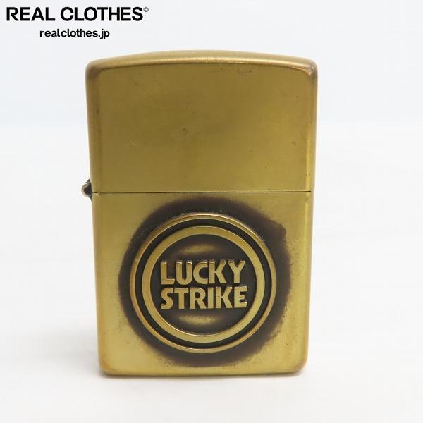 ZIPPO/ジッポー LUCKY STRIKE/ラッキーストライク メタル貼り 94年製
