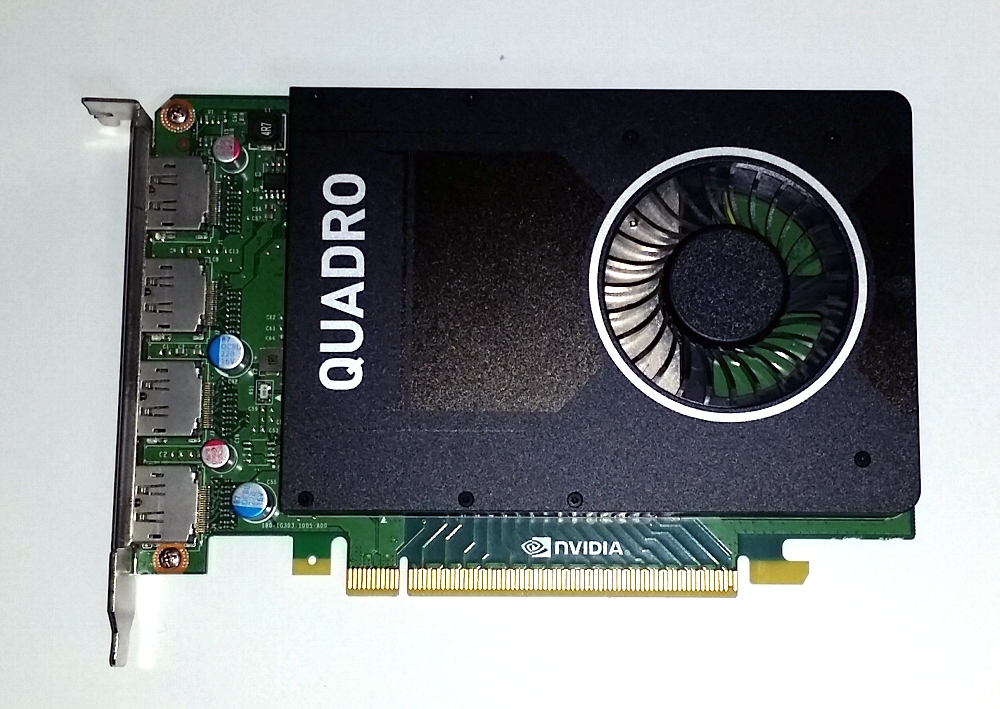 NVIDIA Quadro M2000 4GB GDDR5 VRAM 正常動作確認済(ベンチマーク三種類クリア)補助電源不要 即決あり 画像現物 消費税無料!_画像1