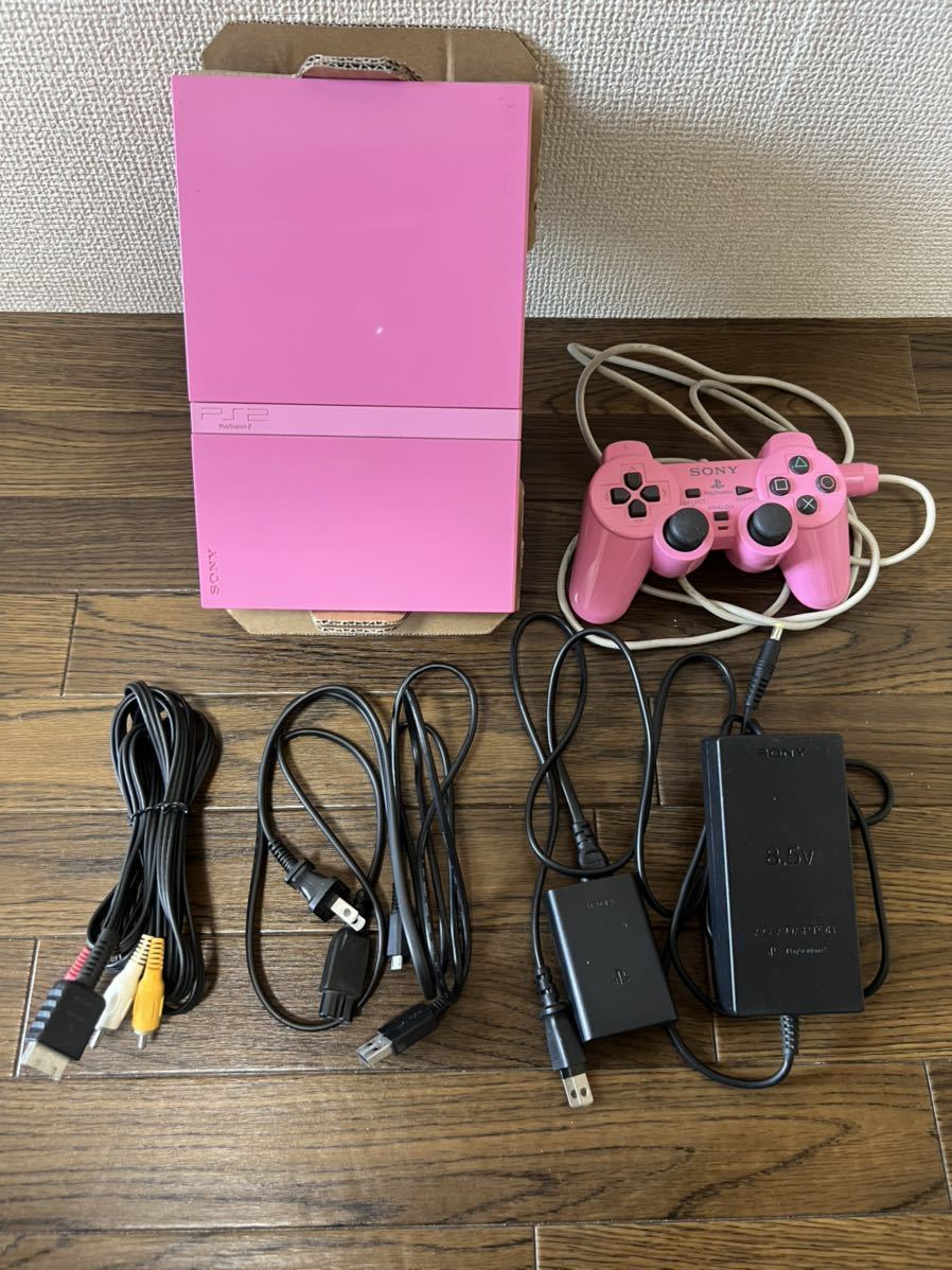 SONY PS2 プレステ2 本体 ピンク SCPH-77000 PK 薄型 ソニー SONY www