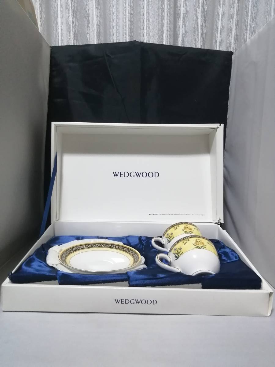 【SEAL限定商品】小物新品未使用 自宅保管 ウェッジウッド インディア カップ&ソーサー リーシェイプ カフェ ティー コーヒー WEDGEWOOD India +1