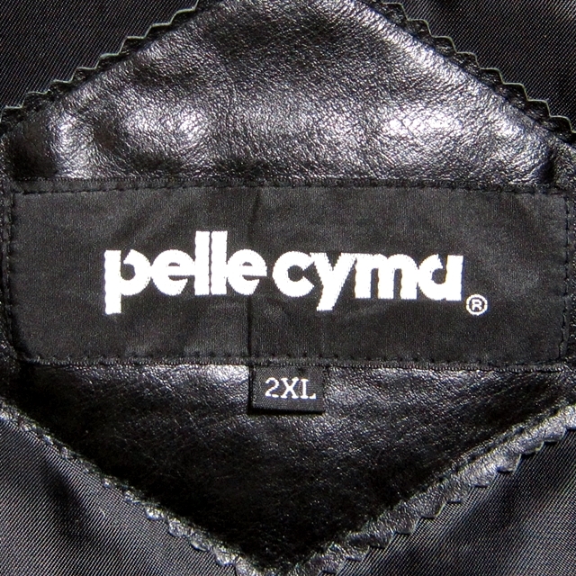 即決 pelle cyma メンズ2XL レザーダウンジャケット ペレシーマ 即決 pelle cyma メンズ2XL レザーダウンジャケット ペレシーマ