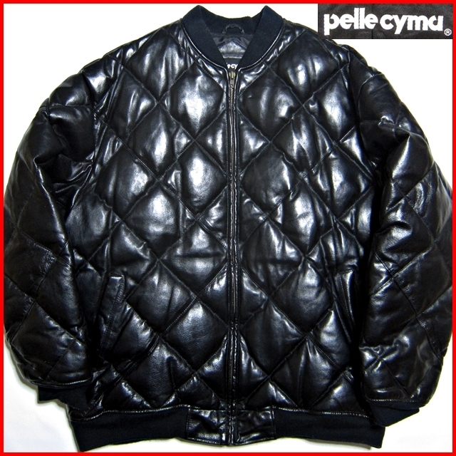 即決 pelle cyma メンズ2XL レザーダウンジャケット ペレシーマ 即決 pelle cyma メンズ2XL レザーダウンジャケット ペレシーマ