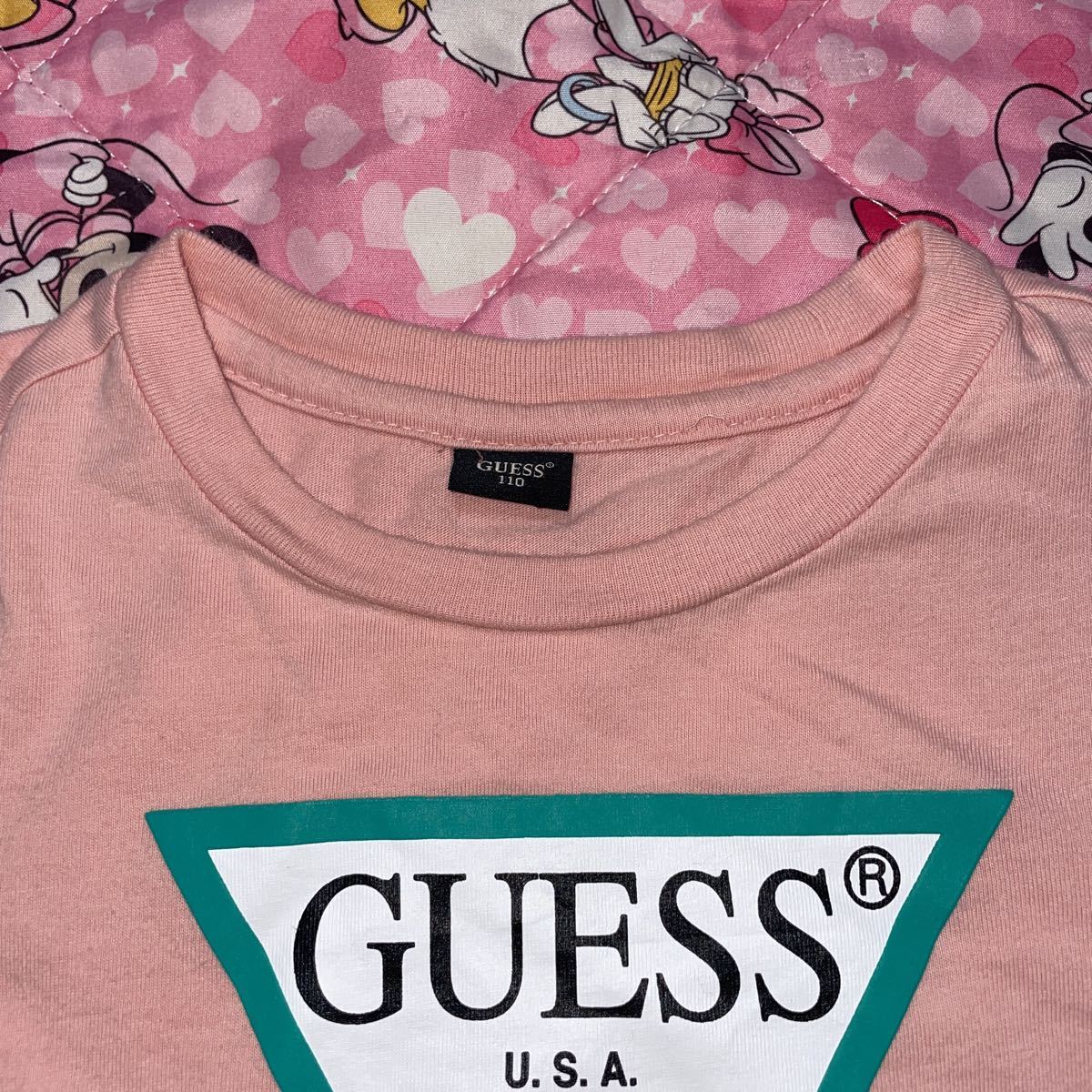 GUESS「子供用Tシャツ/ピンク」110_画像5