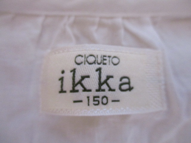 * ikka * pretty summer long sleeve blouse *150.* white 20521