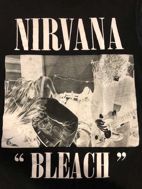 ★USA古着 NIRVANA ニルヴァーナ Tシャツ BLEACH 両面プリント Mサイズ_画像1