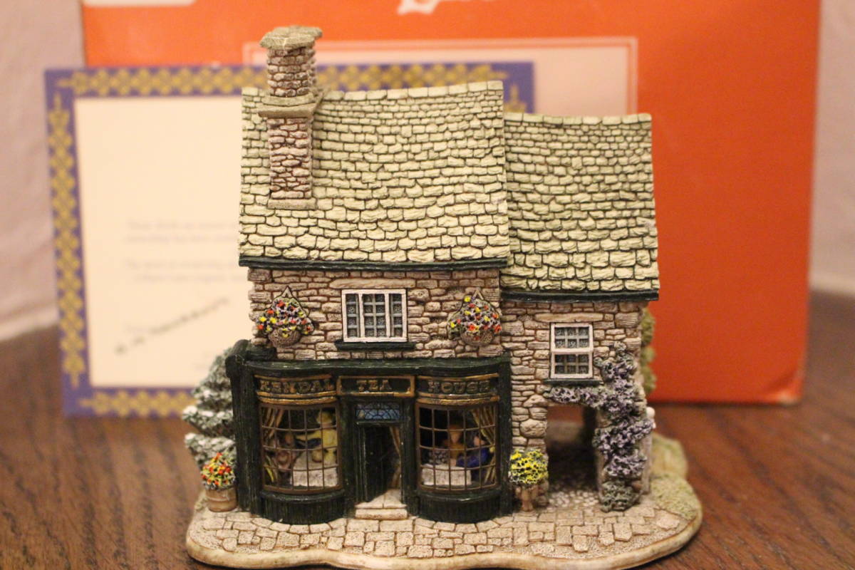 英国製 ☆ LILLIPUT LANE ☆ リリパット レーン ☆ KENDAL TEA HOUSE 1995 English Tea Rooms Collection ☆ ミニチュアハウス ☆ 希少