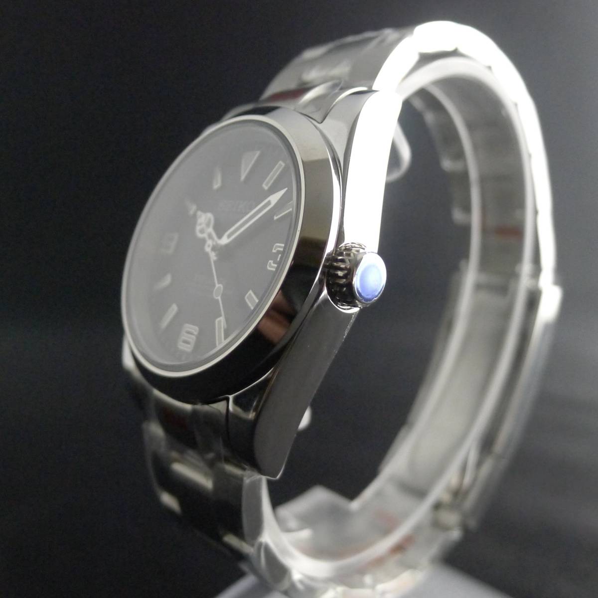 1円〜 SEIKO MOD カスタム腕時計 セイコーNH35ムーブメント使用 自動巻き 手巻き ハック機能付き オマージュウォッチ(セイコー