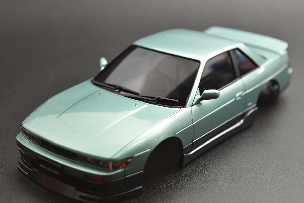 京商 ミニッツ 日産 シルビア S13 エアロ 電飾有り オートスケールコレクション 緑_画像4