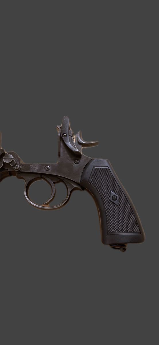 Webley MKVI Service Revolver .455 ウェブリー MKVIガスリボルバー希少6inch バトルフィールドフィニッシュ Co2 6mm 新品パーツセット_画像8