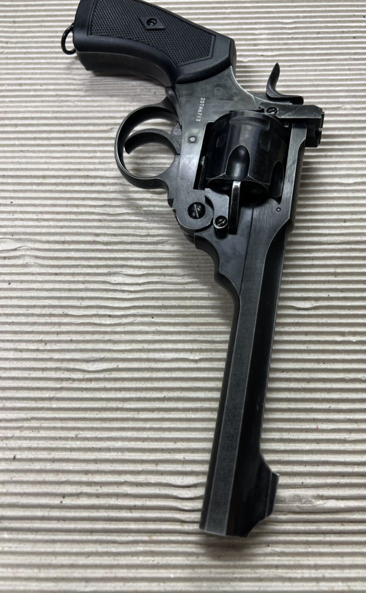 Webley MKVI Service Revolver .455 ウェブリー MKVIガスリボルバー希少6inch バトルフィールドフィニッシュ Co2 6mm 新品パーツセット_画像4
