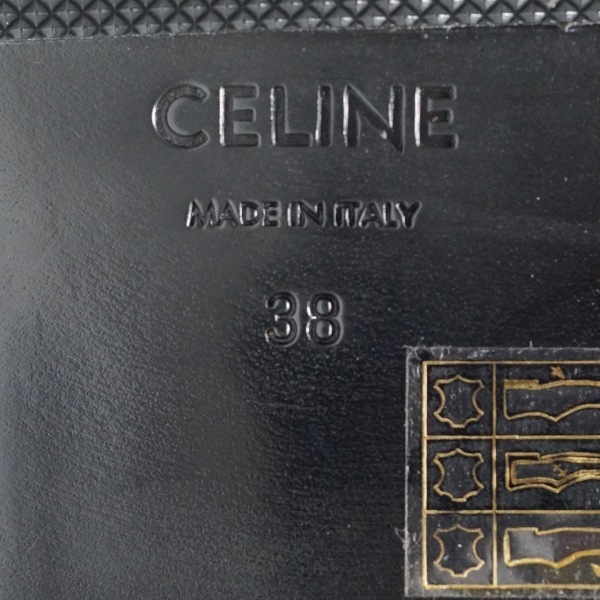 完売 セリーヌ CELINE ショートブーツ 38 - レザー 黒 レディース ...