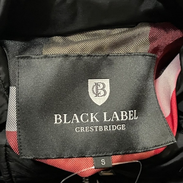 ブラックレーベルクレストブリッジ BLACK LABEL CRESTBRIDGE ダウンジャケット サイズS - 黒 メンズ 長袖/LIMONTA/冬 ジャケット 『3年保証』 ブラックレーベル S JK CRESTBRIDGE LABEL BLACK テーラードジャケット