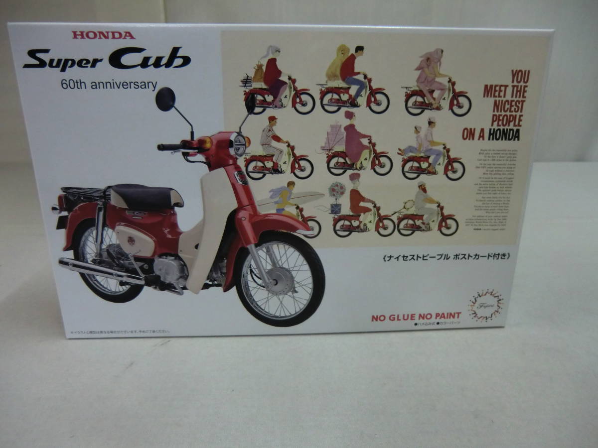 １：１２　Ｈonda　Super　Cub　１１０　６０周年アニバーサリー　１EX-３　Ｆｕｊｉｍｉ　ＭＡＤＥ　ＩＮ　ＪＡＰＡＮ_画像1