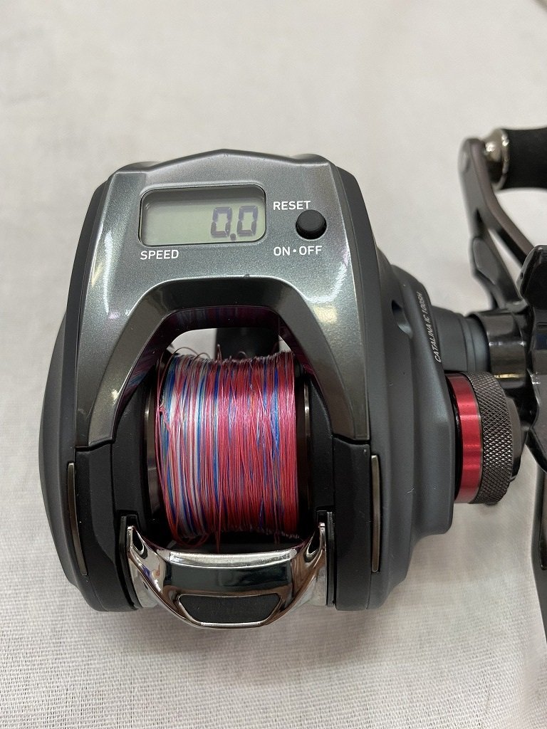 ■超綺麗【DAIWA ダイワ CATALINA IC 100SH 7.1 PE 1-200m 630004 キャタリナ 高剛性ICカウンター ベイト オフショアゲーム】SH-14268_画像3