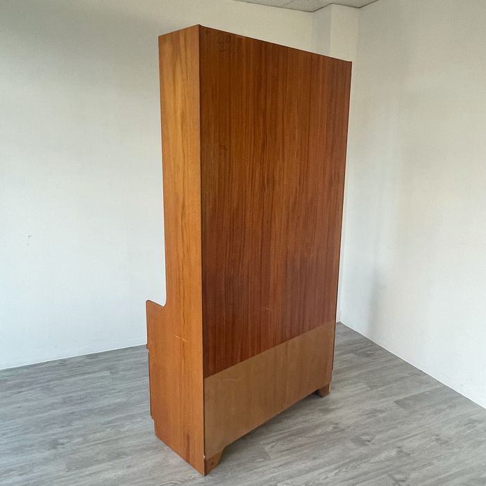 アンティーク 家具 ウォールユニット チーク材 【開梱設置サービス】イギリス キャビネット ミッドセンチュリー 北欧 収納 店舗什器 915A_画像3