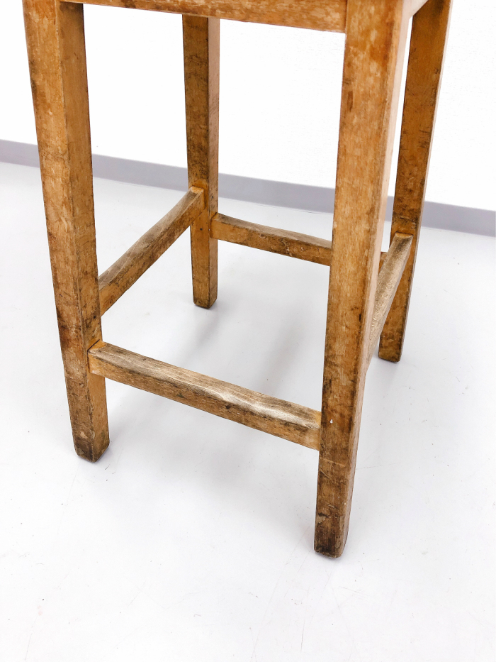 アンティーク 家具 スツール 1920年頃 パイン材 イギリス 英国 家具 椅子 ビンテージ家具 輸入家具 ブロカント シャビー 店舗什器 306A_画像6