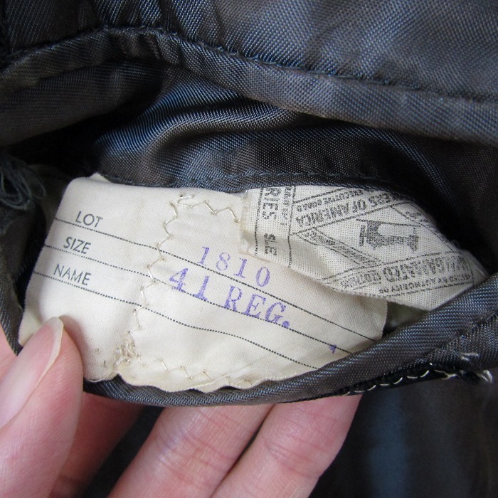 USA製 70's~ Vintage サイズ L~ m.Epstein 3ボタン テーラード ジャケット ブレザー チェック 柄 グレー系 古着 ビンテージ 2M0212_画像4