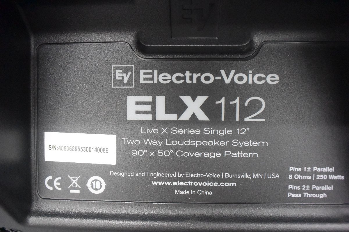 ※ｍ41 現状品 Electro Voice エレクトロボイス スピーカー ELX112 2個口発送_画像5