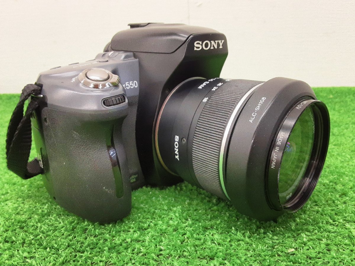 ☆71　中古　カメラ　デジタル一眼レフカメラ　SONY　ソニー　DSLR-A550(本体)　3.5-5.6/18-55 SAM 0.25m/0.82ft（レンズ）　_画像2
