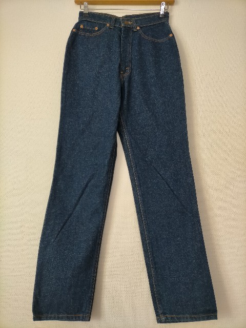 新品 デッドストック 90s 91年 ビンテージ USA製 Levi's 4510-0217 レディース デニムパンツ ジーンズ 真紺 W31L31 ★バギー501505517_画像2