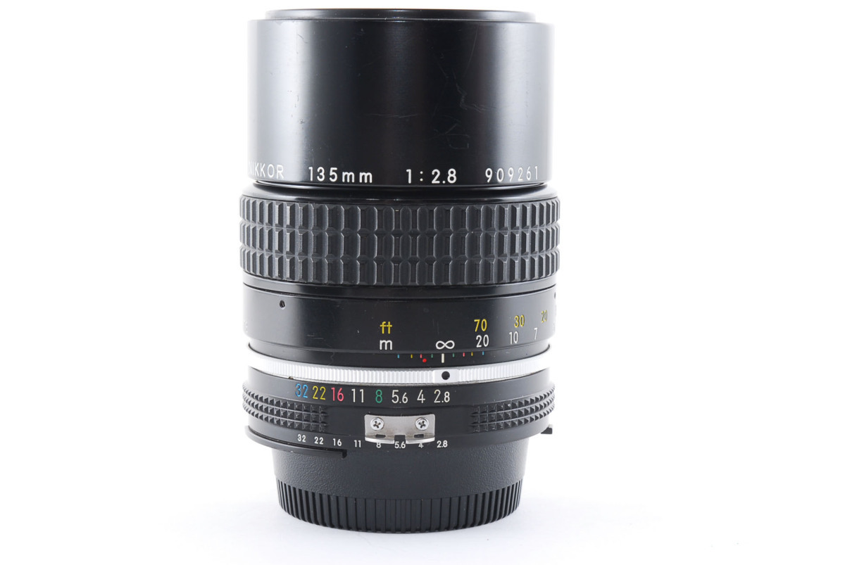 【良品】ニコン Nikon Ai Nikkor 135mm F/2.8 望遠 単焦点レンズ Fマウント 試写・動作確認済み！972444_画像9
