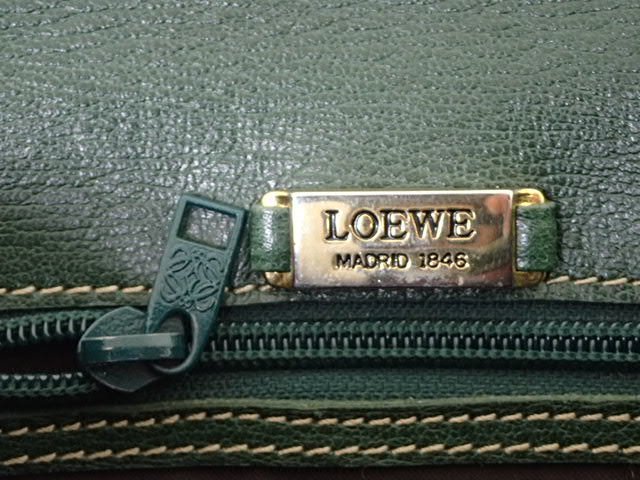 LOEWE/ロエベ☆ベラスケス ツイスト ショルダーバッグ ポシェット ヴィンテージ グリーン×ブルー 希少 レア/B01_画像10