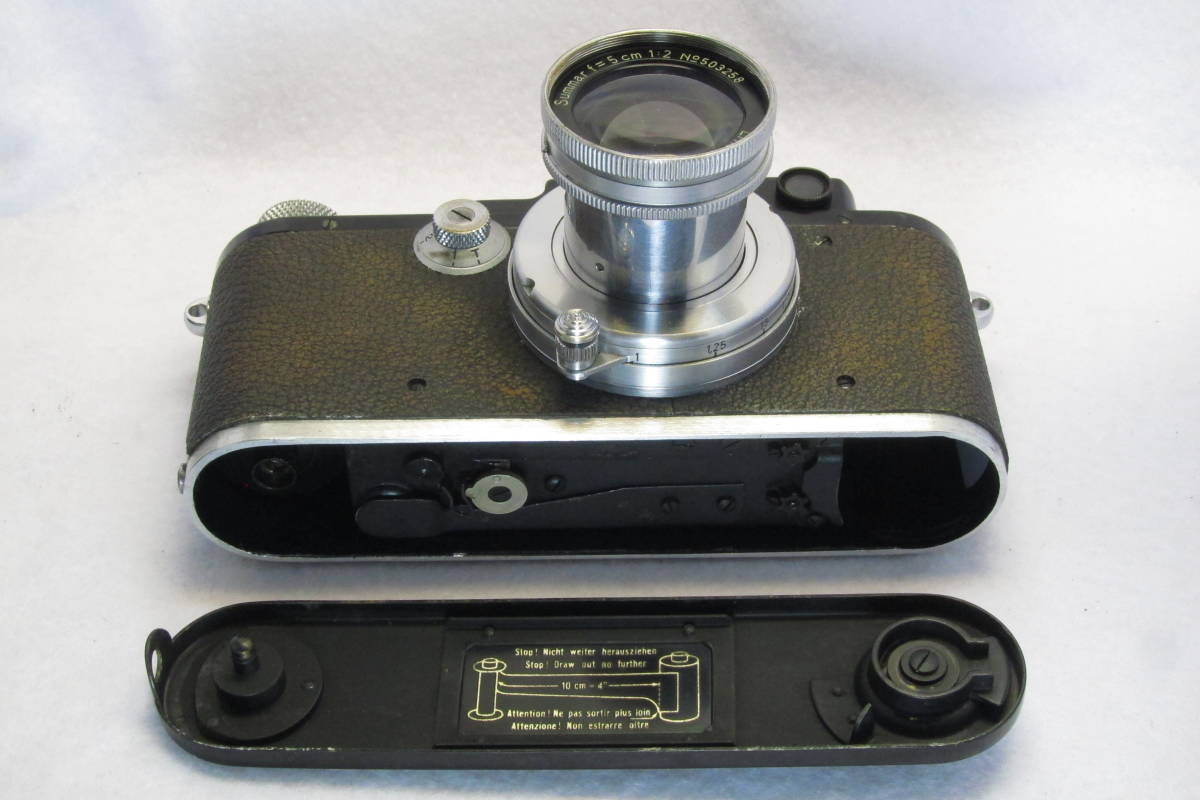 美品 整備済 希少なセミクローム Leica DⅢ Summar F=5cm 1:2 Ernst Leitz Wetzlar 