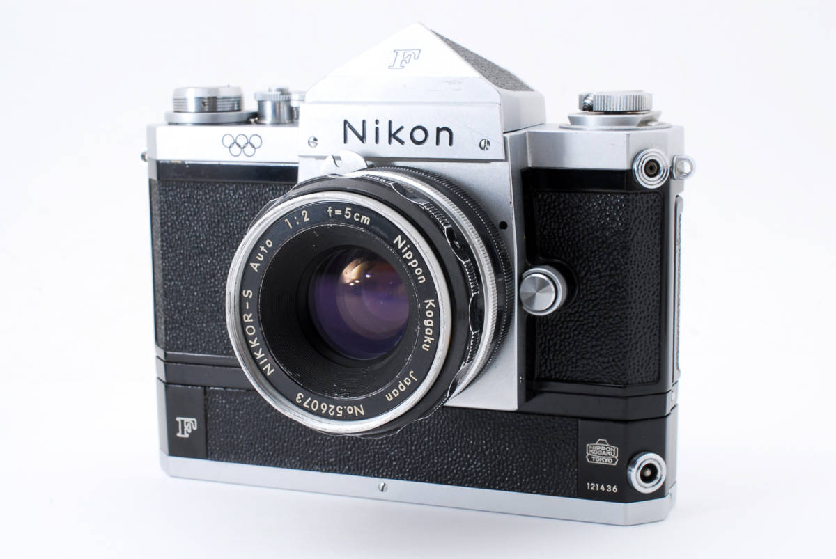 ★☆【超希少】 Nikon Fアイレベル 1964年東京オリンピック仕様 nikkor 50mm f:2 (9枚絞リ) + F36付き #2848☆★の画像2